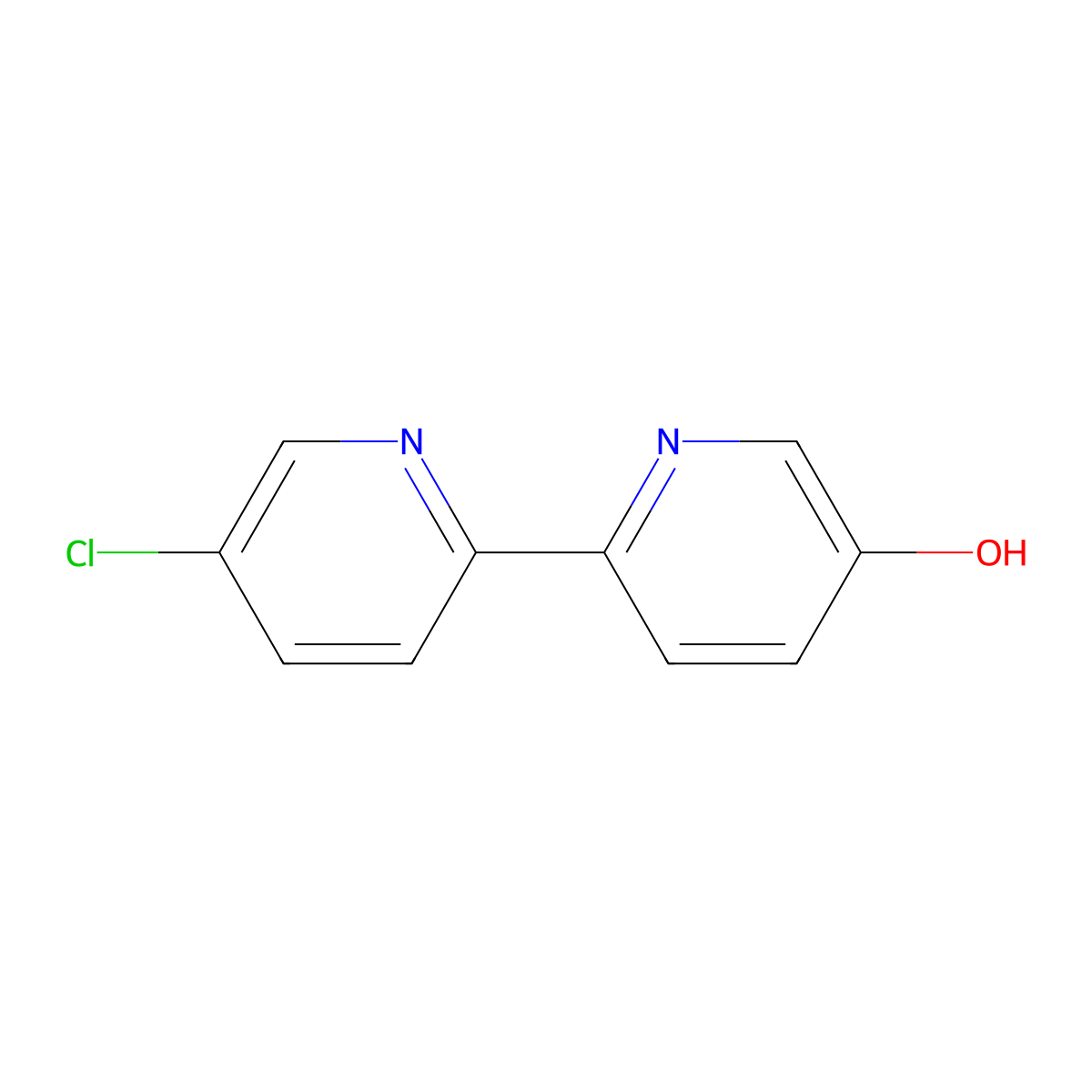 5-Hydroxy-5'-chloro-2,2'-bipyridine molecular structure, CAS 1185313-74-9