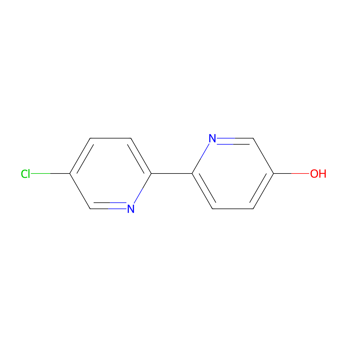 5-Hydroxy-5'-chloro-2,2'-bipyridine molecular structure, CAS 1185313-74-9
