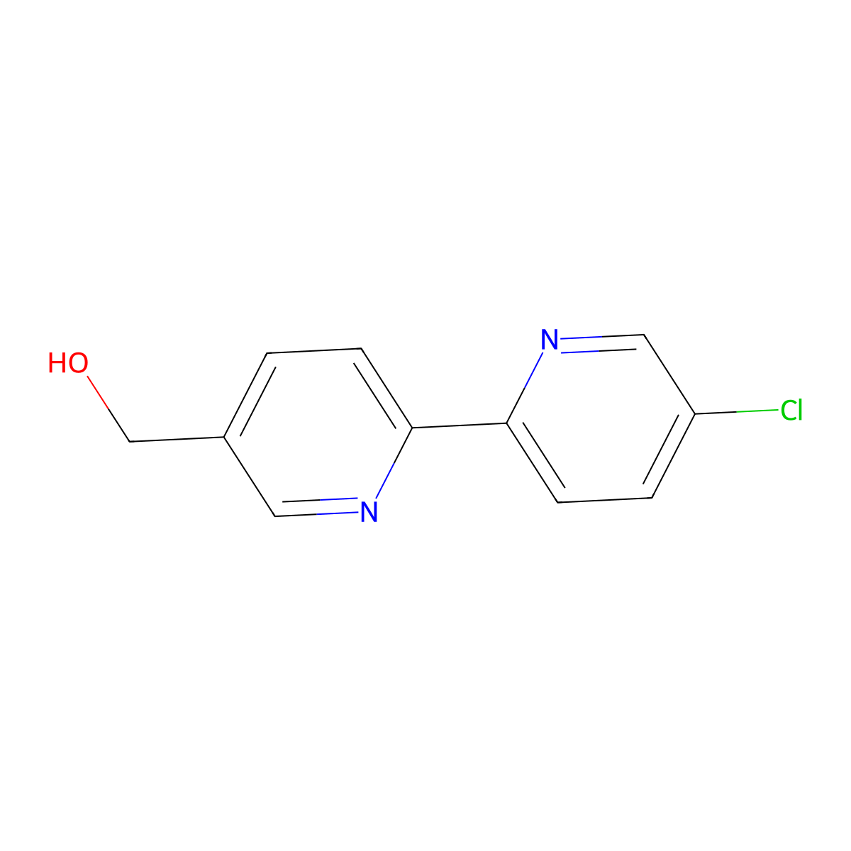 5-Hydroxymethyl-5'-chloro-2,2'-bipyridine molecular structure, CAS 1185313-83-0