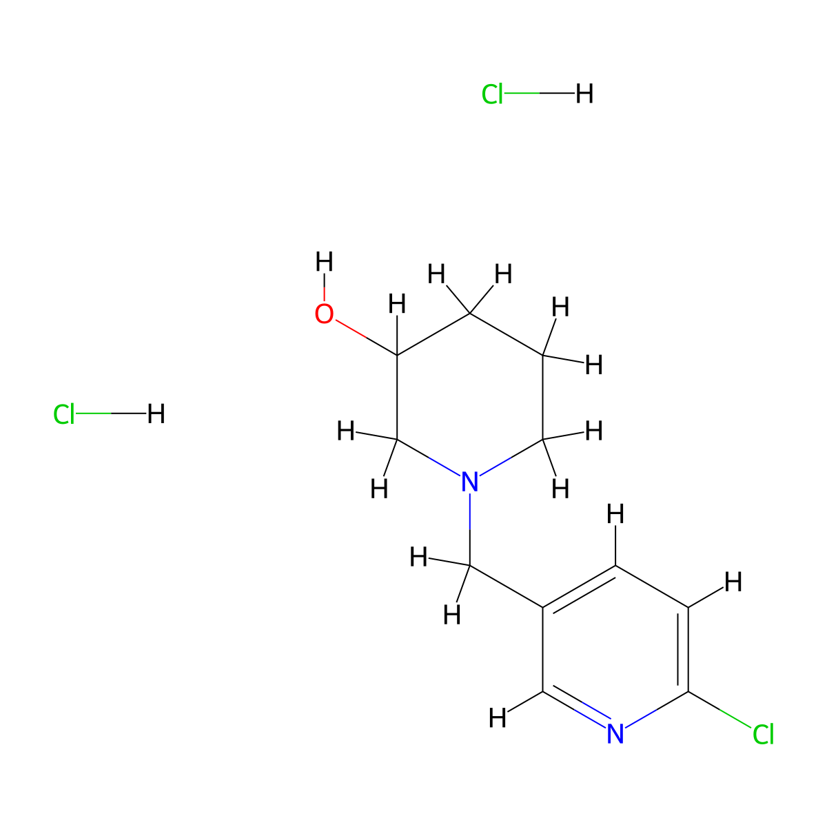 1-(6-Chloro-pyridin-3-ylmethyl)-piperidin-3-ol dihydrochloride molecular structure, CAS 1185313-88-5