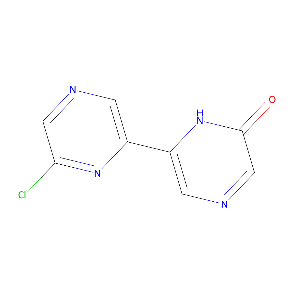 6'-Chloro[2,2'-bipyrazin]-6(1H)-one molecular structure, CAS 1185314-81-1