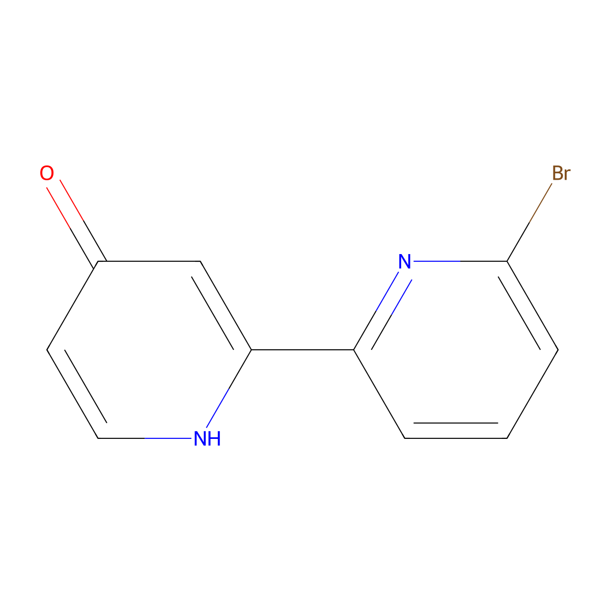 6-Bromo-4'-hydroxy-2,2'-bipyridine molecular structure, CAS 1185315-32-5