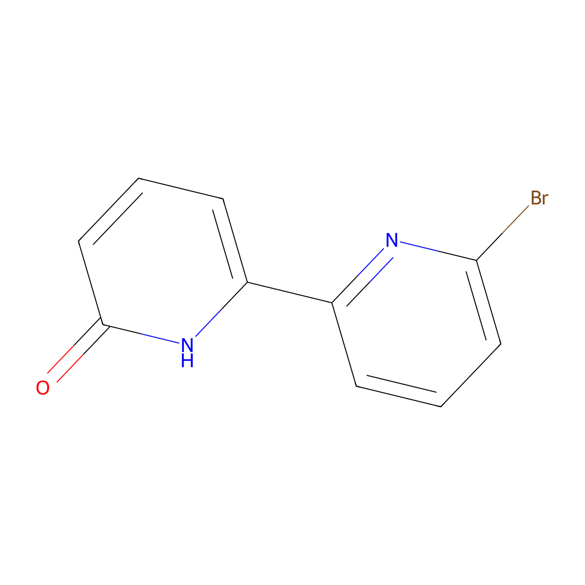 6-Bromo-6'-hydroxy-2,2'-bipyridine molecular structure, CAS 1185315-54-1