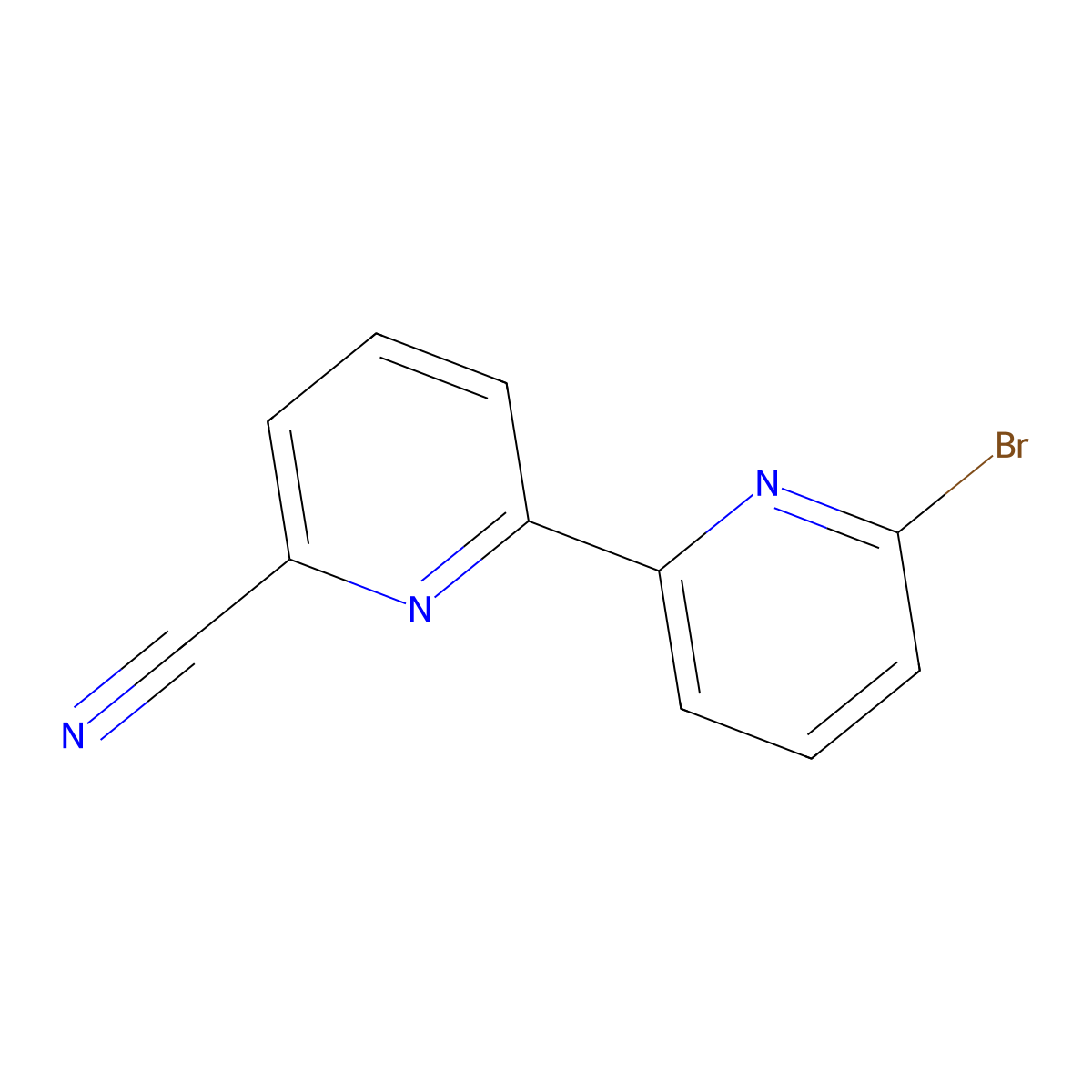 6-Bromo-6'-cyano-2,2'-bipyridine molecular structure, CAS 1185315-61-0