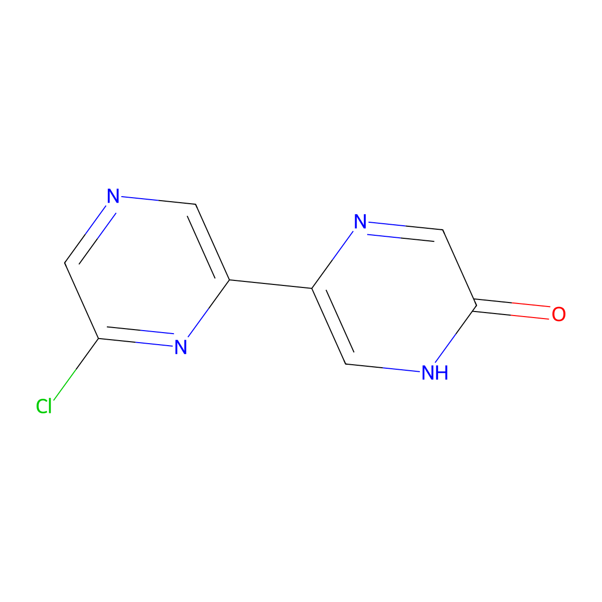 6-Chloro-5'-hydroxy-2,2'-bipyrazine molecular structure, CAS 1185315-74-5