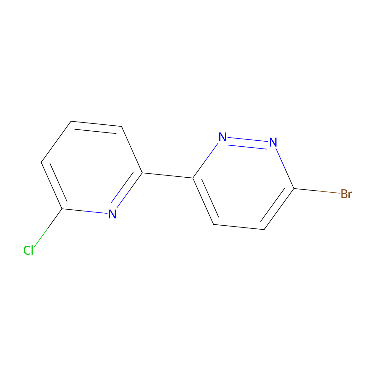 3-Bromo-6-(6'-chloro-2'-pyridyl)pyridazine molecular structure, CAS 1185316-31-7