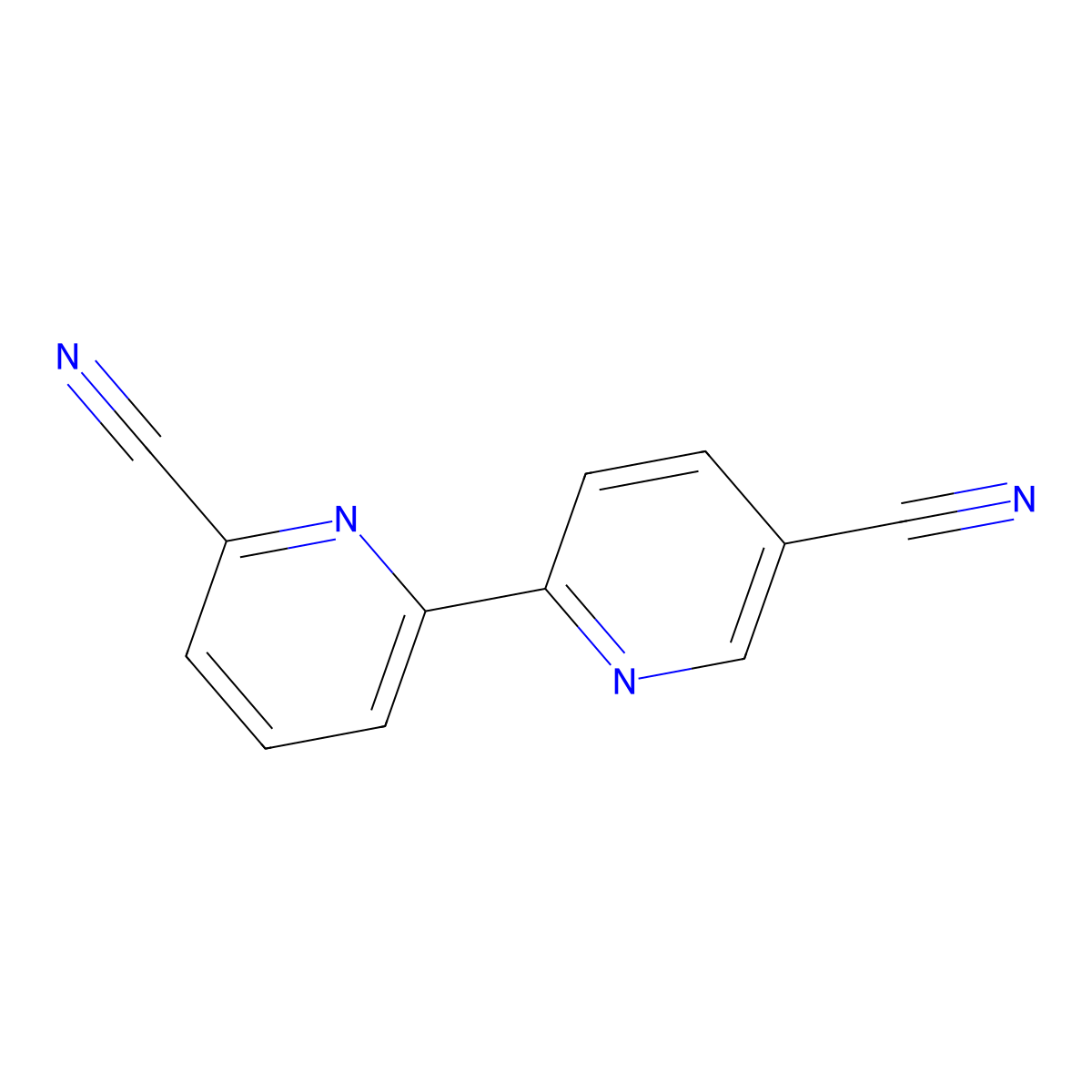 5,6'-Dicyano-2,2'-bipyridine molecular structure, CAS 1185316-45-3