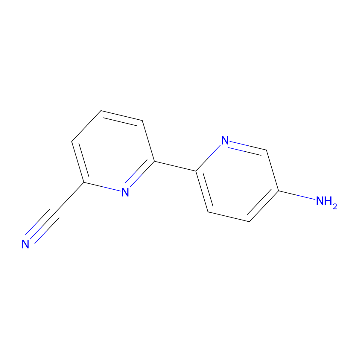 5-Amino-6'-cyano-2,2'-bipyridine molecular structure, CAS 1185316-53-3