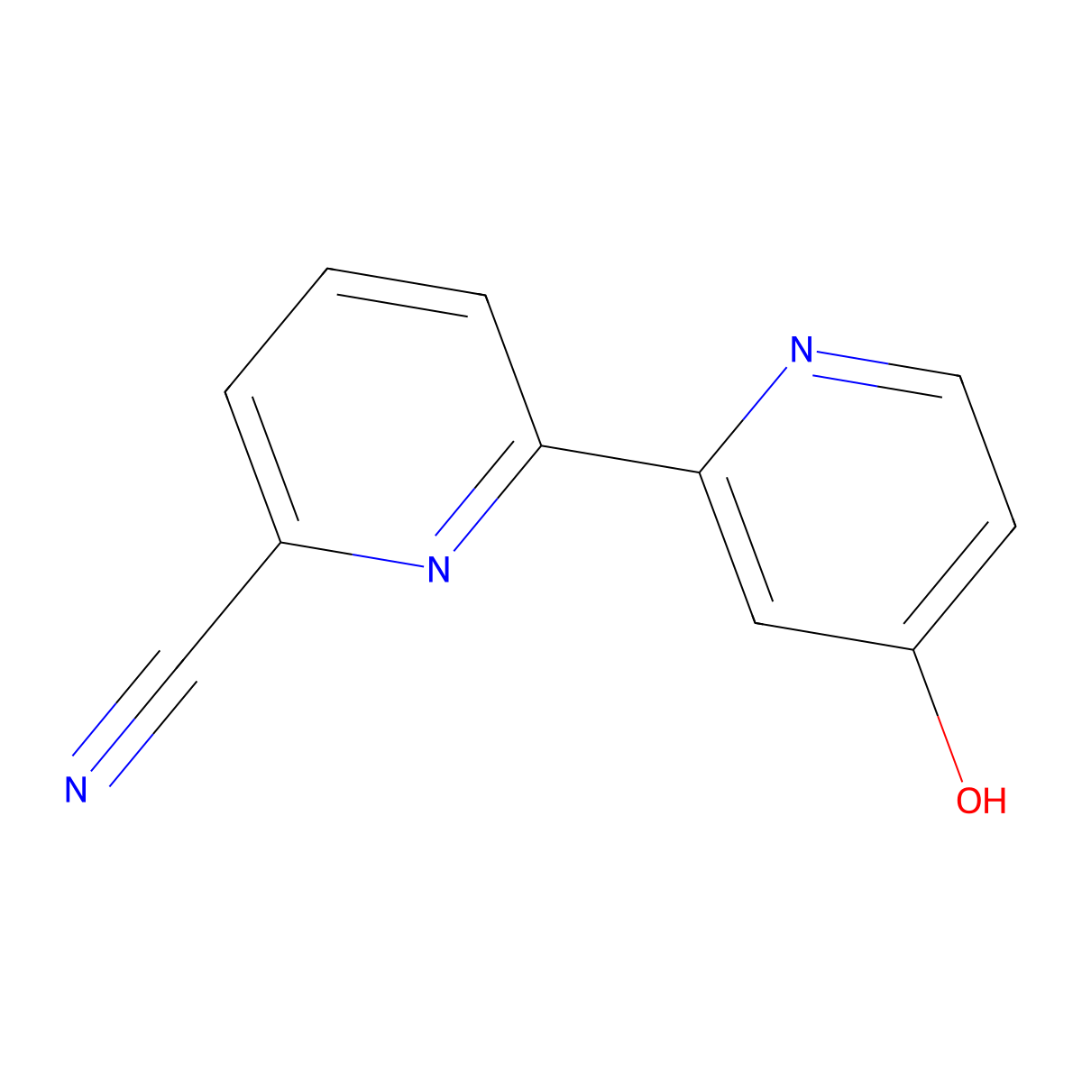 4-Hydroxy-6'-cyano-2,2'-bipyridine molecular structure, CAS 1185316-60-2
