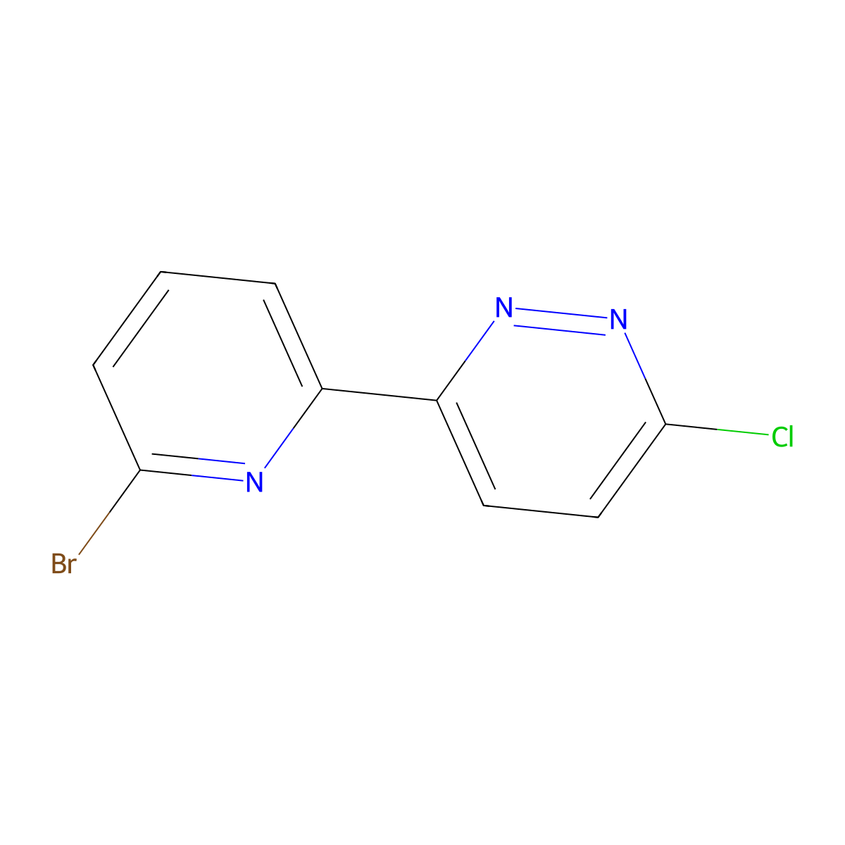 3-Chloro-6-(6'-bromo-2'-pyridyl)pyridazine molecular structure, CAS 1185316-88-4