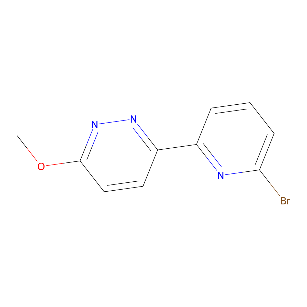 3-Methoxy-6-(6'-bromo-2'-pyridyl)pyridazine molecular structure, CAS 1185316-96-4