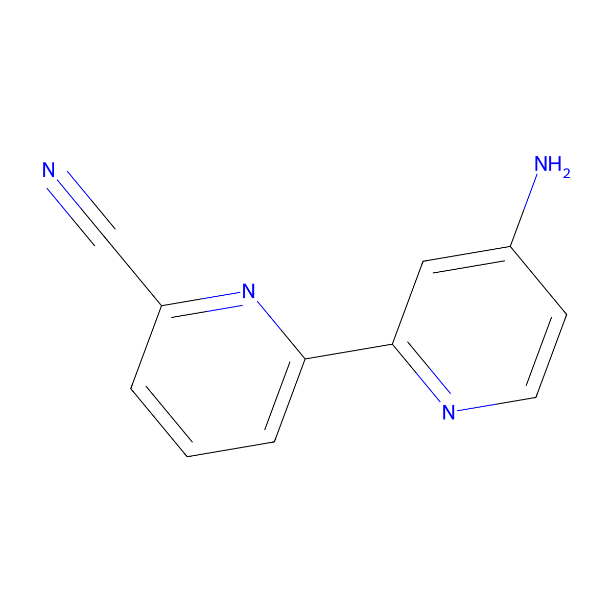 4-Amino-6'-cyano-2,2'-bipyridine molecular structure, CAS 1185317-75-2