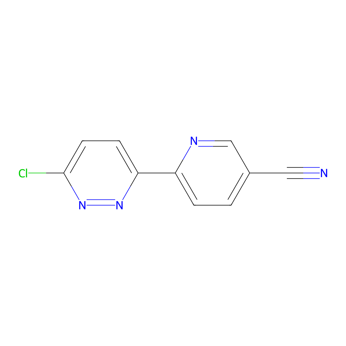 6-Chloro-3-(5'-cyano-2'-pyridyl)pyridazine molecular structure, CAS 1185318-59-5