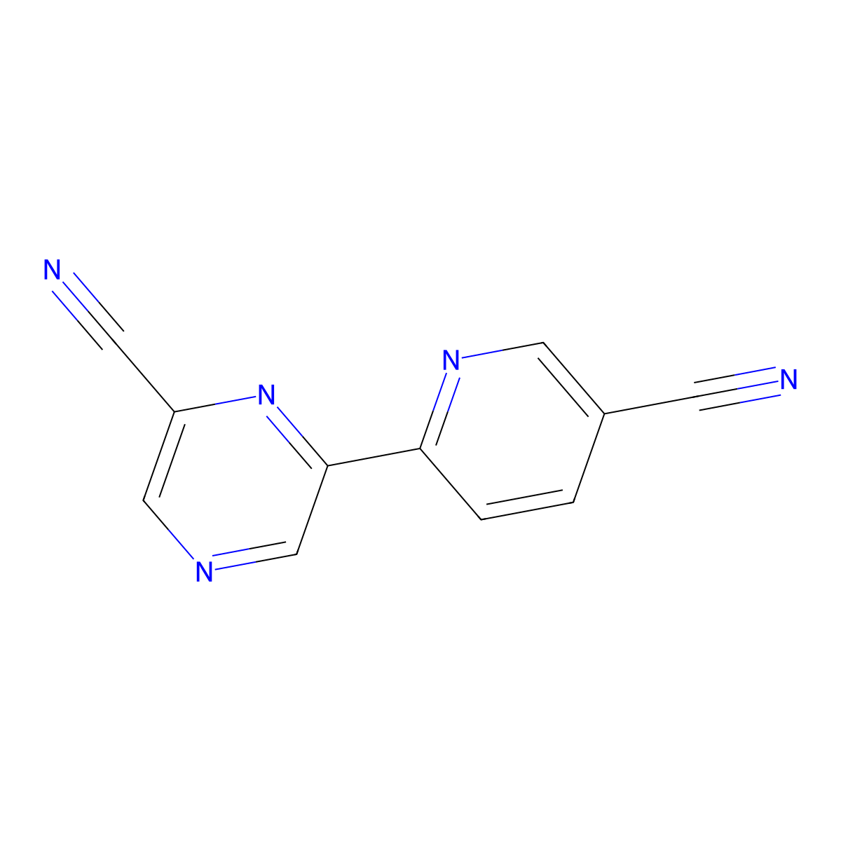 6,5'-Dicyano-2-(2'-pyridyl)pyrazine molecular structure, CAS 1185318-63-1