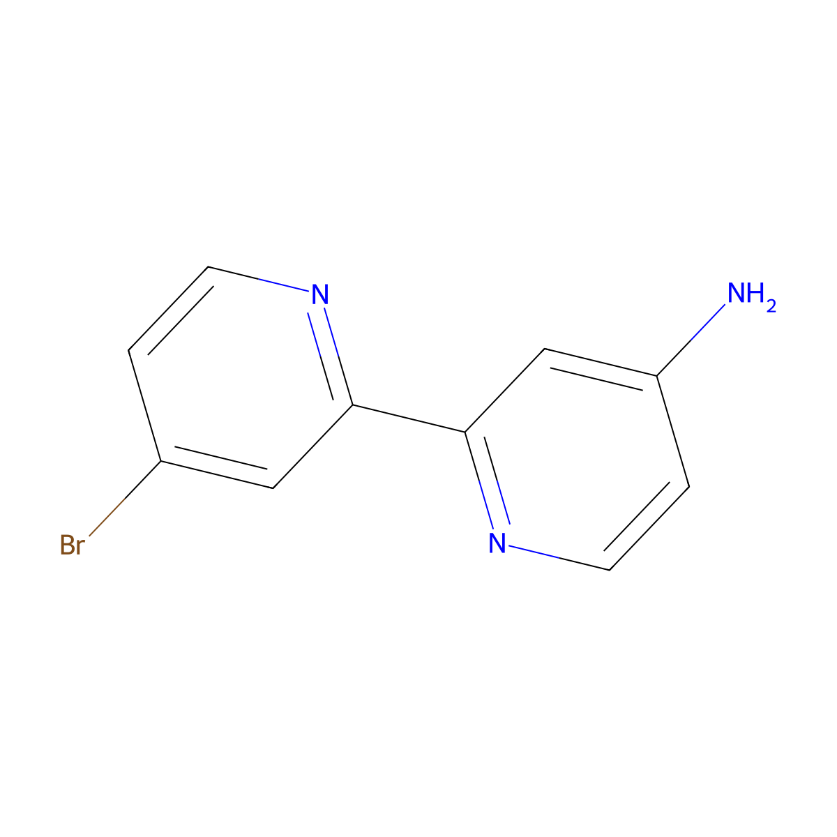 4-Amino-4'-bromo-2,2'-bipyridine molecular structure, CAS 1185318-65-3