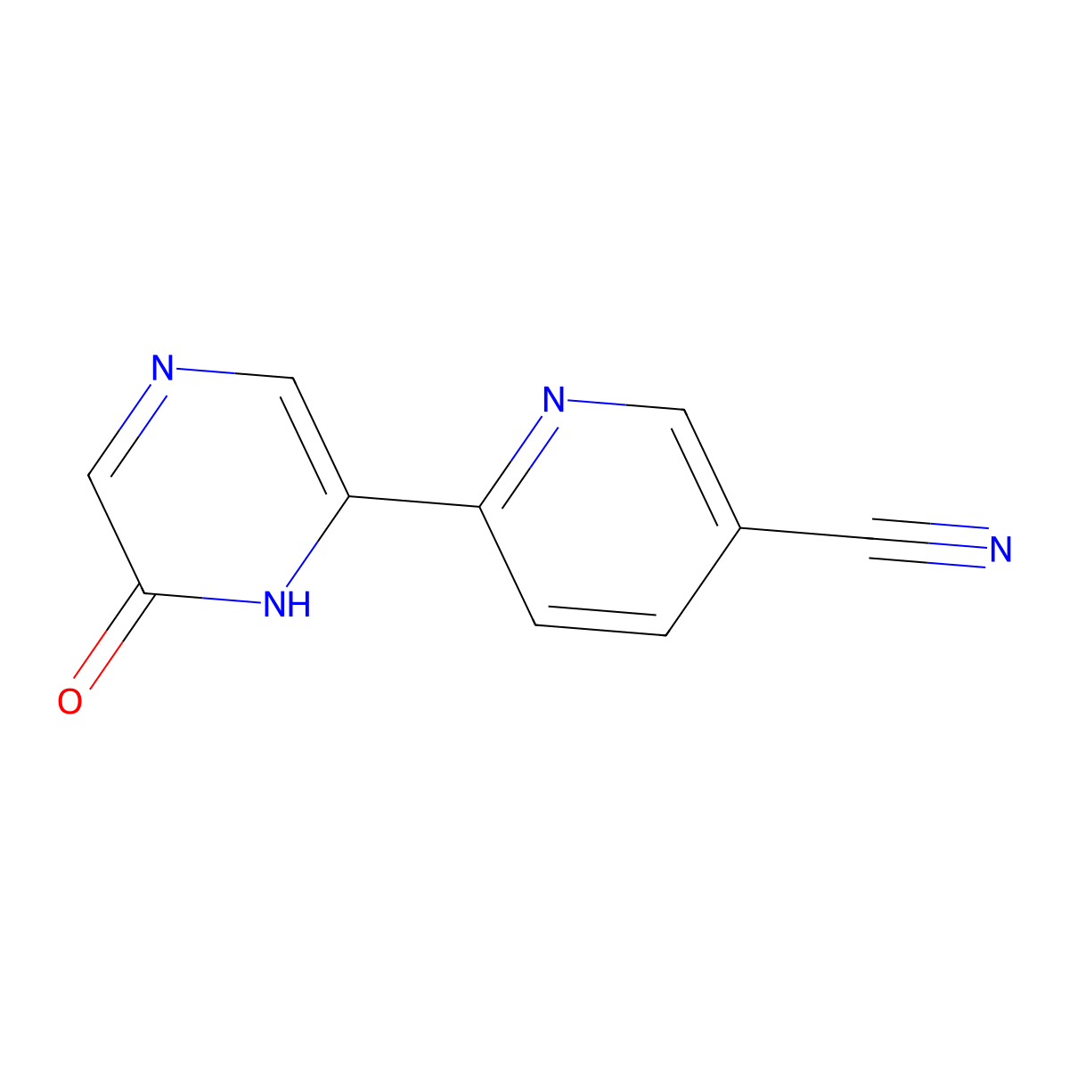 6-Hydroxy-2-(5'-cyano-2'-pyridyl)pyrazine molecular structure, CAS 1185318-66-4