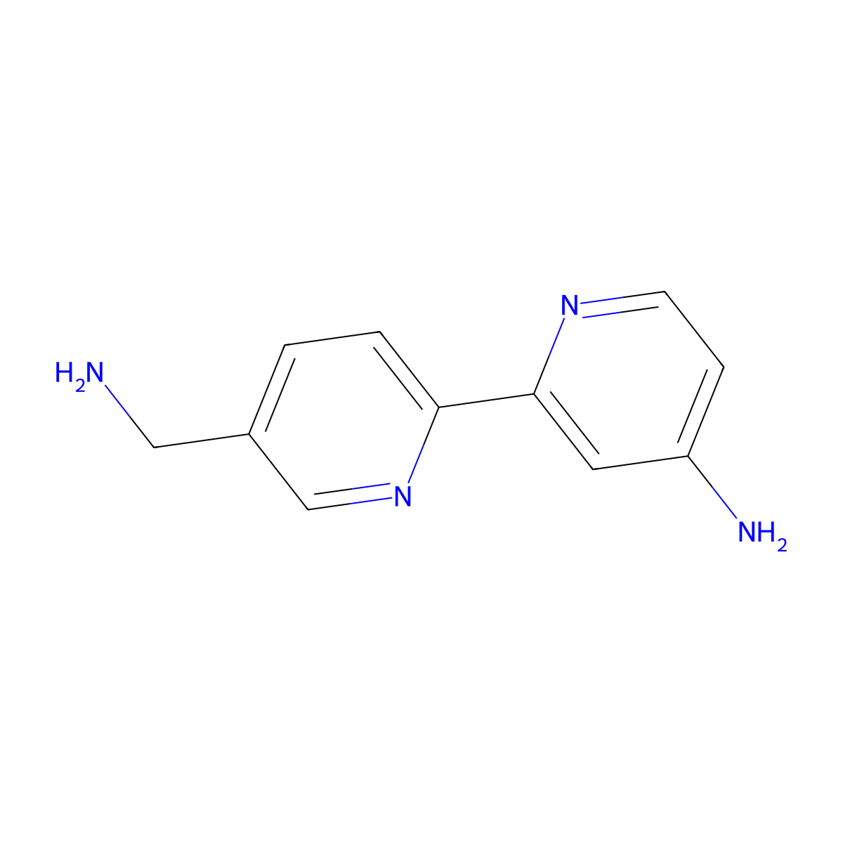 4-Amino-5-aminomethyl-2,2'-bipyridine molecular structure, CAS 1185318-81-3