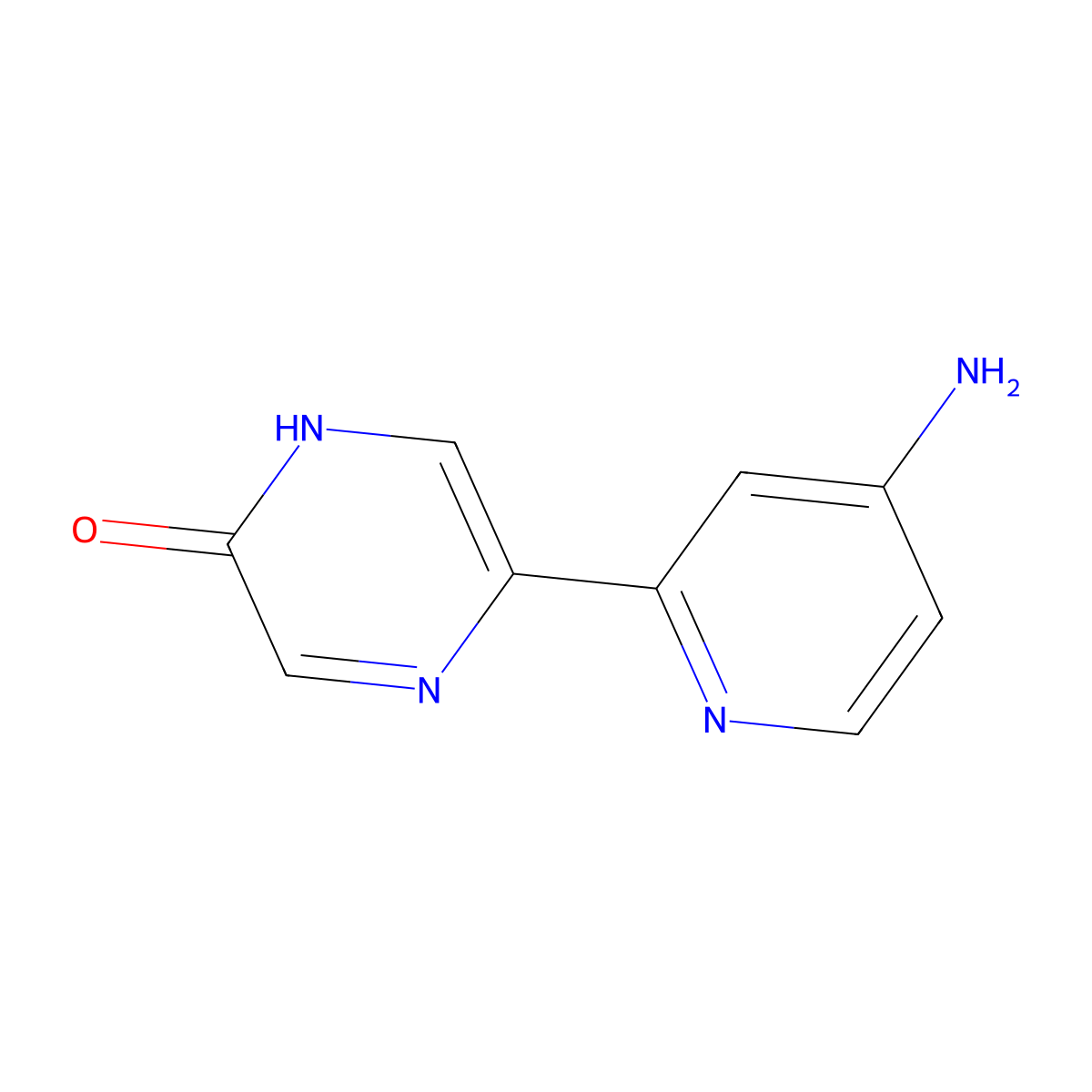 5-Hydroxy-2-(4'-amino-2'-pyridyl)pyrazine molecular structure, CAS 1185318-88-0