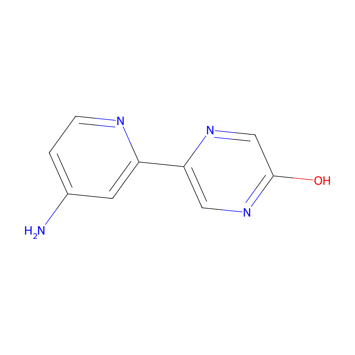 5-Hydroxy-2-(4'-amino-2'-pyridyl)pyrazine molecular structure, CAS 1185318-88-0