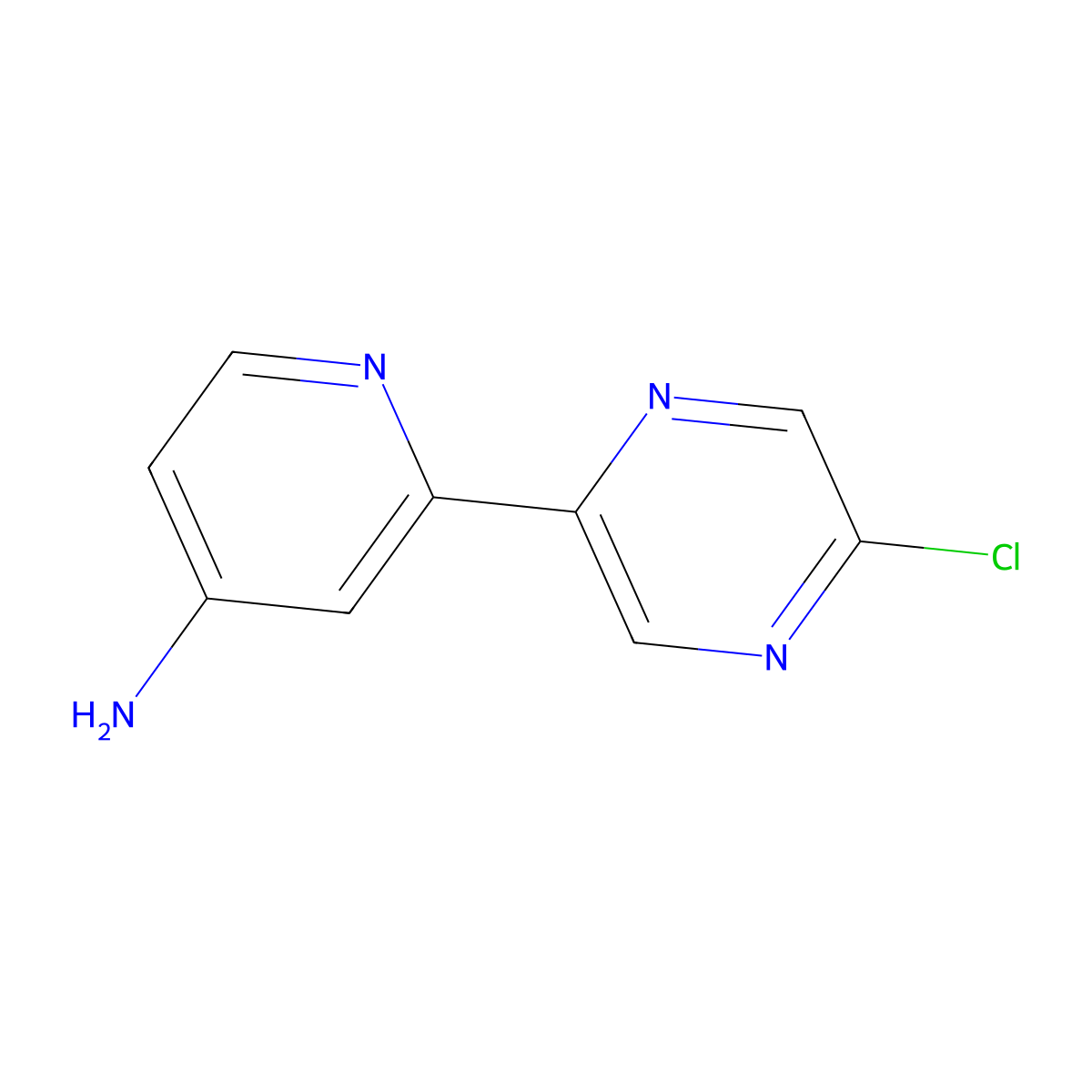 5-Chloro-2-(4'-amino-2'-pyridyl)pyrazine molecular structure, CAS 1185318-91-5