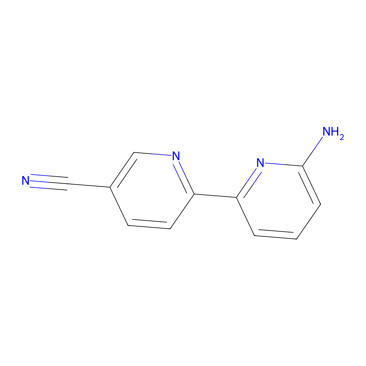 6-Amino-5'-cyano-2,2'-bipyridine molecular structure, CAS 1185318-92-6