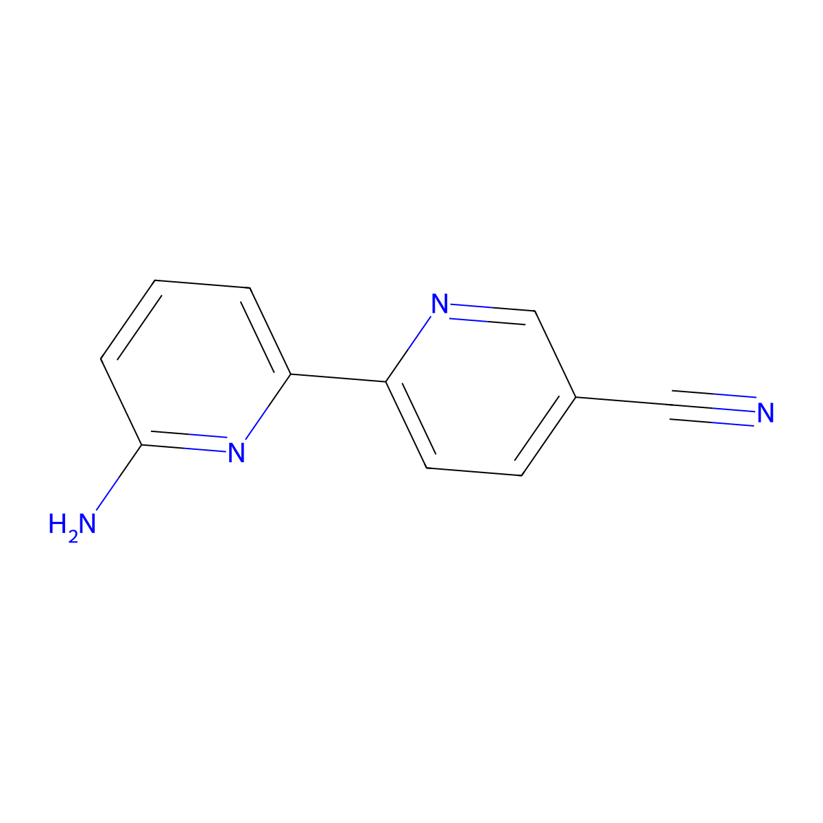 6-Amino-5'-cyano-2,2'-bipyridine molecular structure, CAS 1185318-92-6