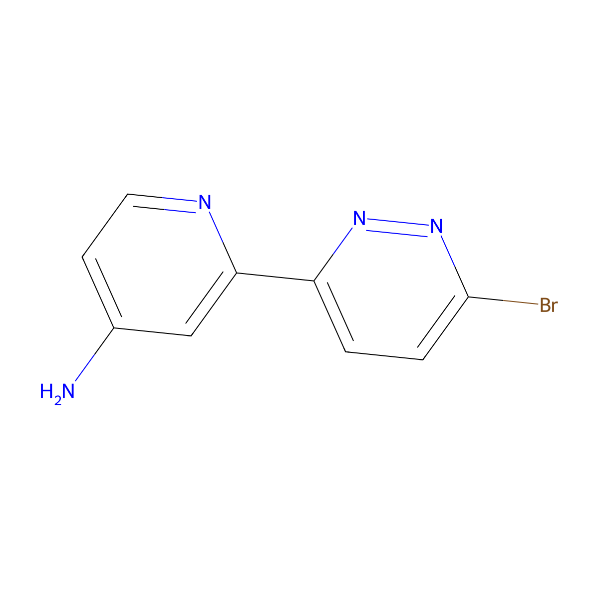 6-Bromo-3-(4'-amino-2'-pyridyl)pyridazine molecular structure, CAS 1185319-02-1