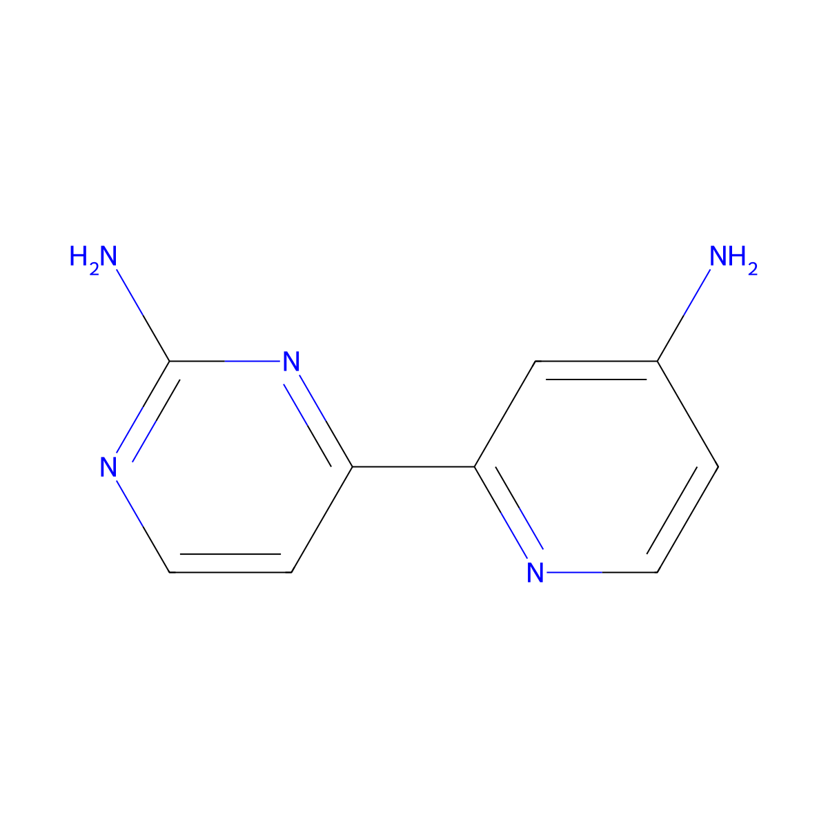 2,4'-Diamino-4-(2'-pyridyl)pyrimidine molecular structure, CAS 1185319-06-5