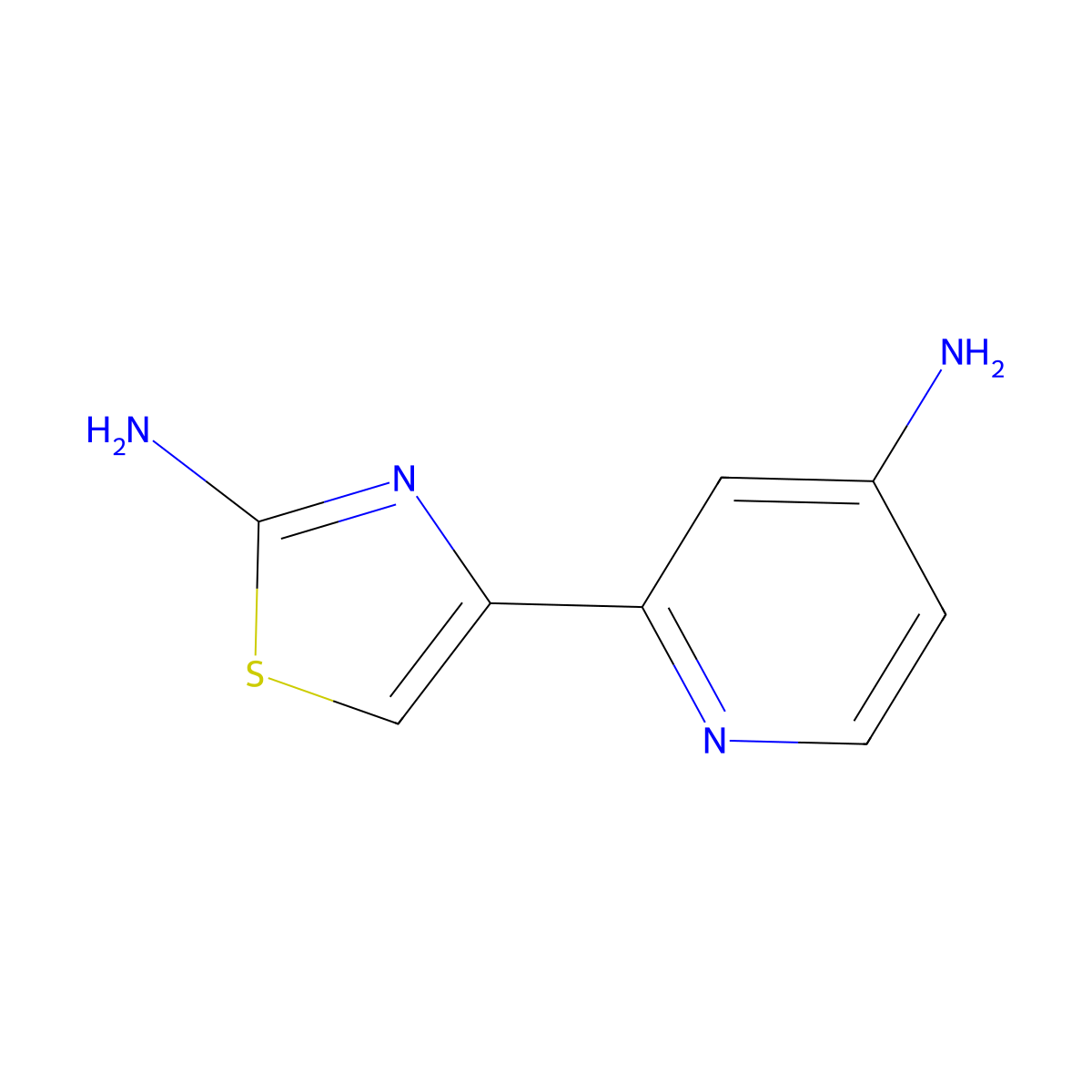 2,4'-Diamino-4-(2'-pyridyl)thiazole molecular structure, CAS 1185319-07-6