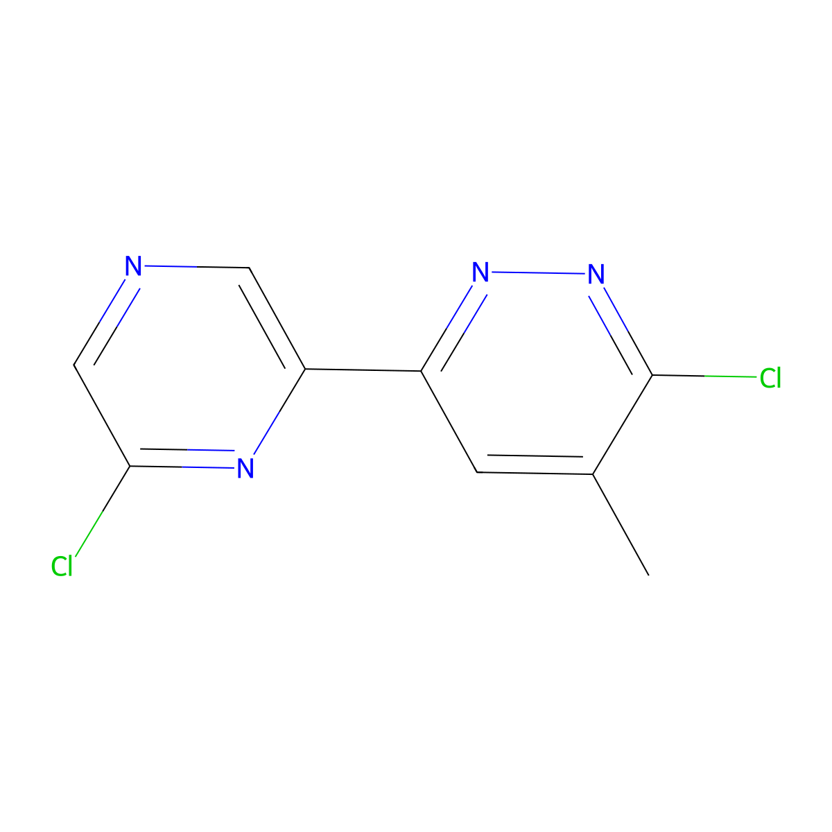 6,6'-Dichloro-5-methyl-3-(2'-pyrazinyl)pyridazine molecular structure, CAS 1185319-39-4