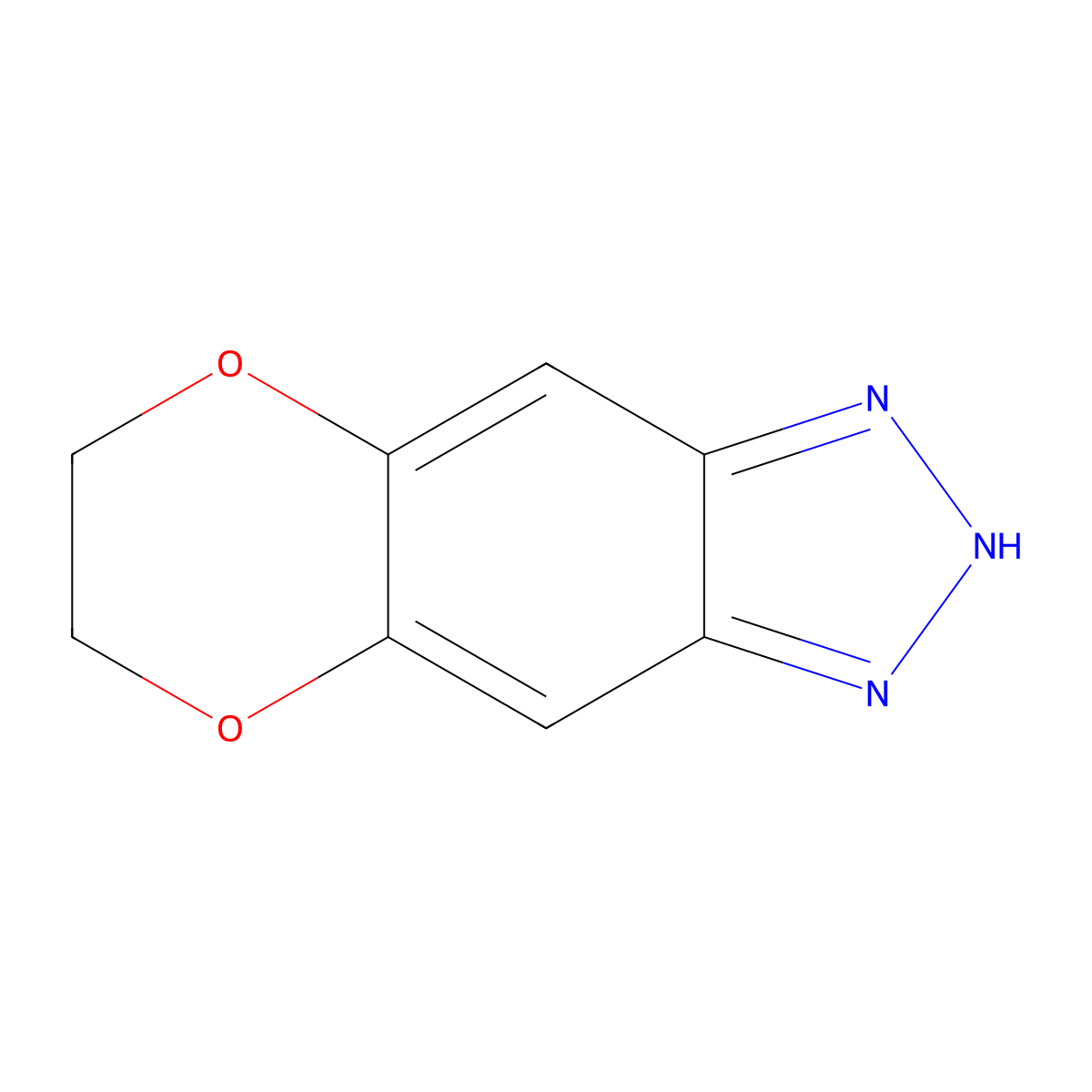 6,7-dihydro-1H-[1,4]dioxino[2,3-f][1,2,3]benzotriazole molecular structure, CAS 1185320-30-2
