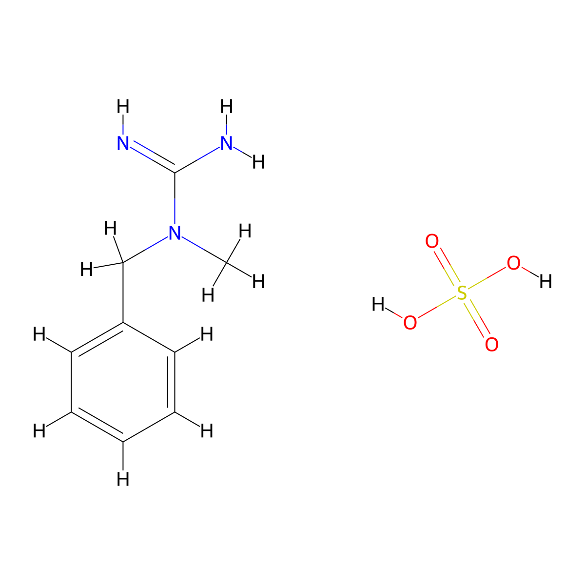 N-Benzyl-N-methylguanidine sulfate molecular structure, CAS 1185324-02-0