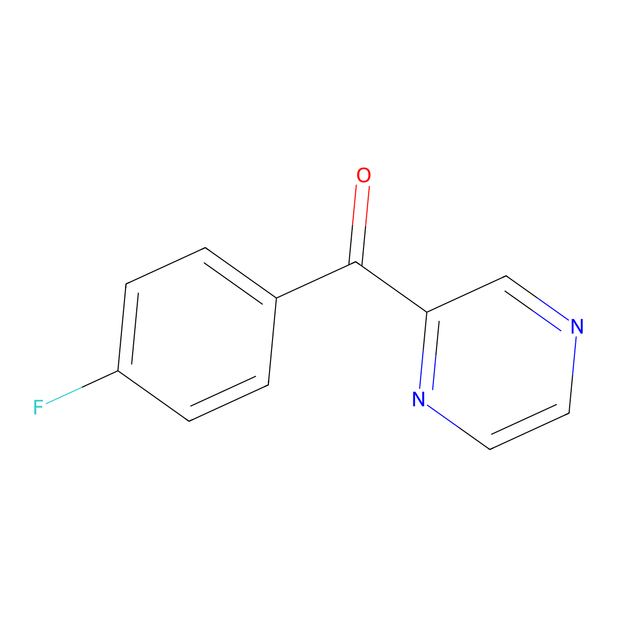 2-(4-Fluorobenzoyl)pyrazine molecular structure, CAS 118543-82-1