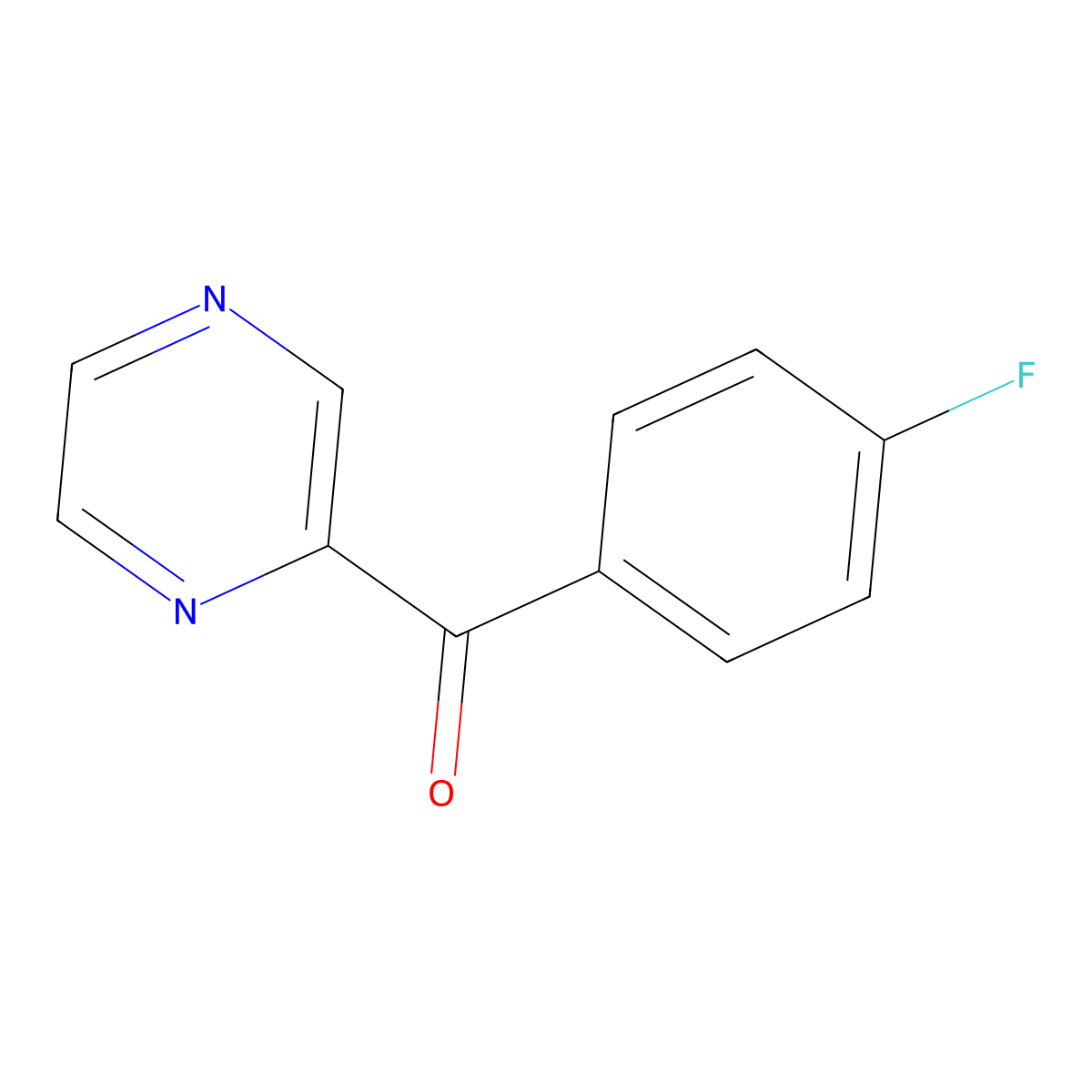 2-(4-Fluorobenzoyl)pyrazine molecular structure, CAS 118543-82-1