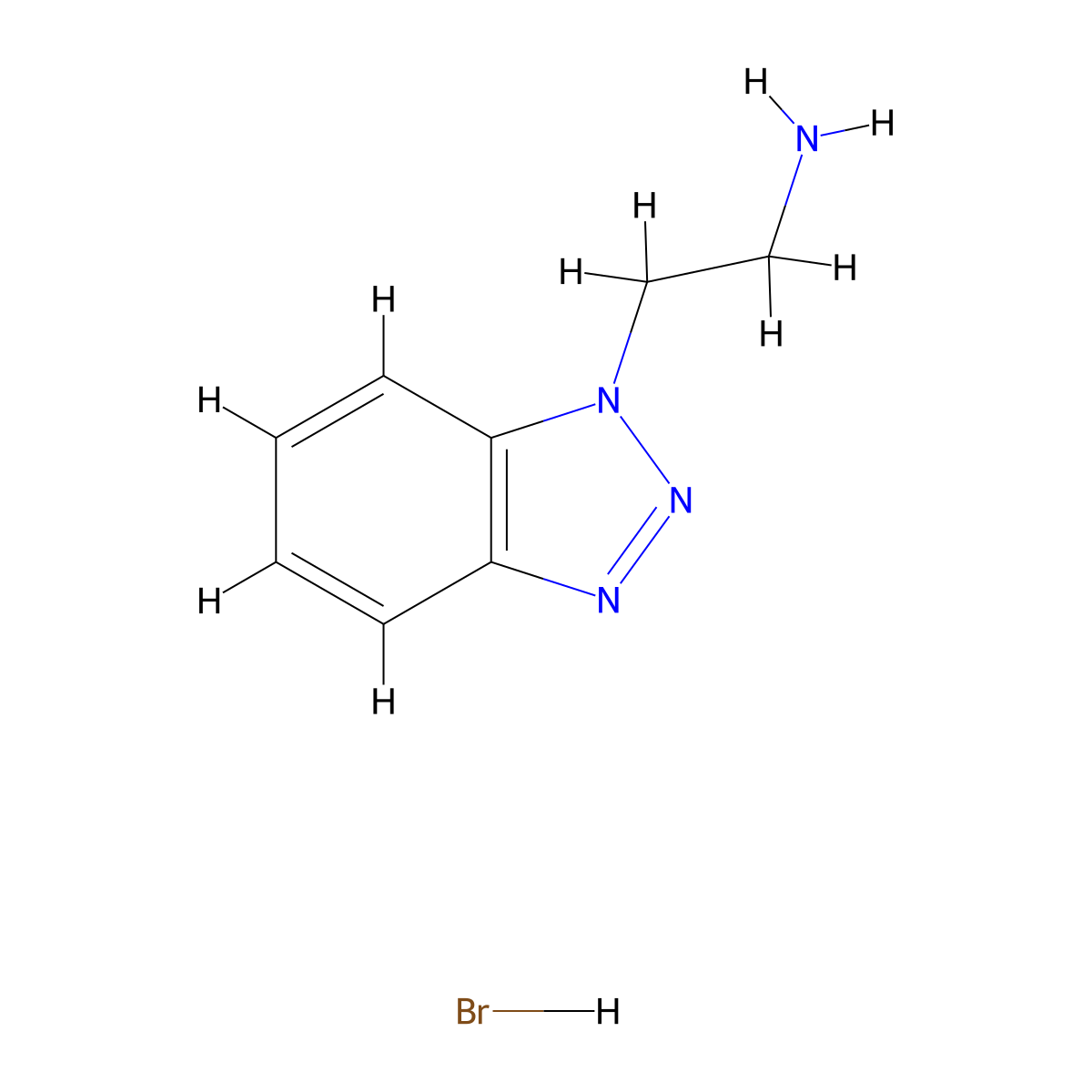2-(1H-1,2,3-Benzotriazol-1-yl)ethanamine hydrobromide molecular structure, CAS 1185439-82-0