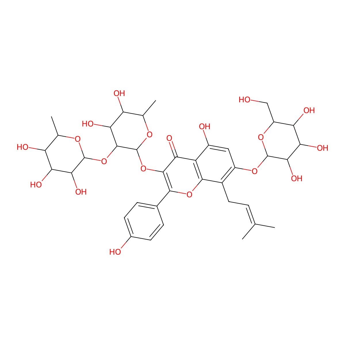 Diphylloside B molecular structure, CAS 118544-18-6