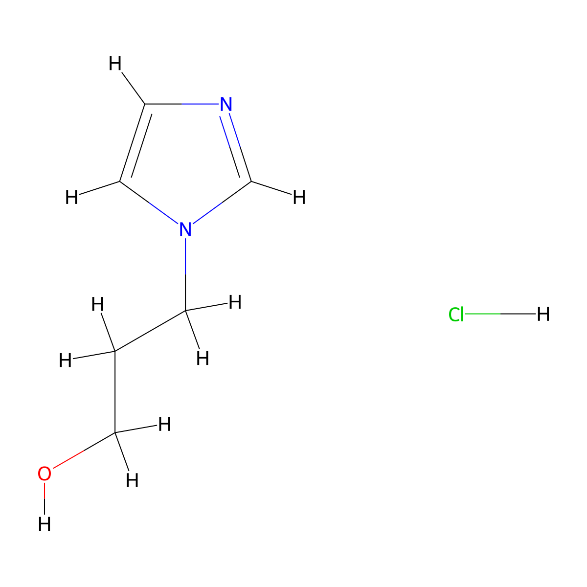3-(1H-Imidazol-1-yl)-1-propanol hydrochloride molecular structure, CAS 1185490-84-9