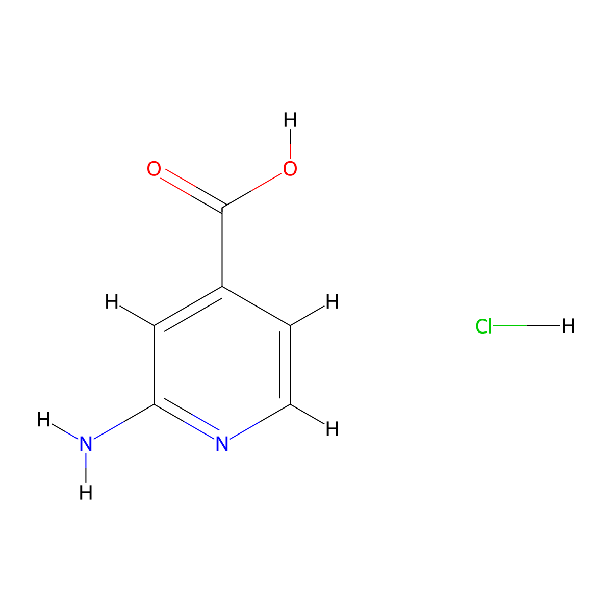 2-Aminoisonicotinic acid hydrochloride molecular structure, CAS 1185560-43-3