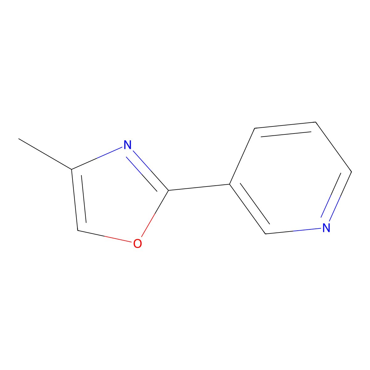 3-(4-Methyloxazol-2-yl)-pyridine molecular structure, CAS 118559-26-5