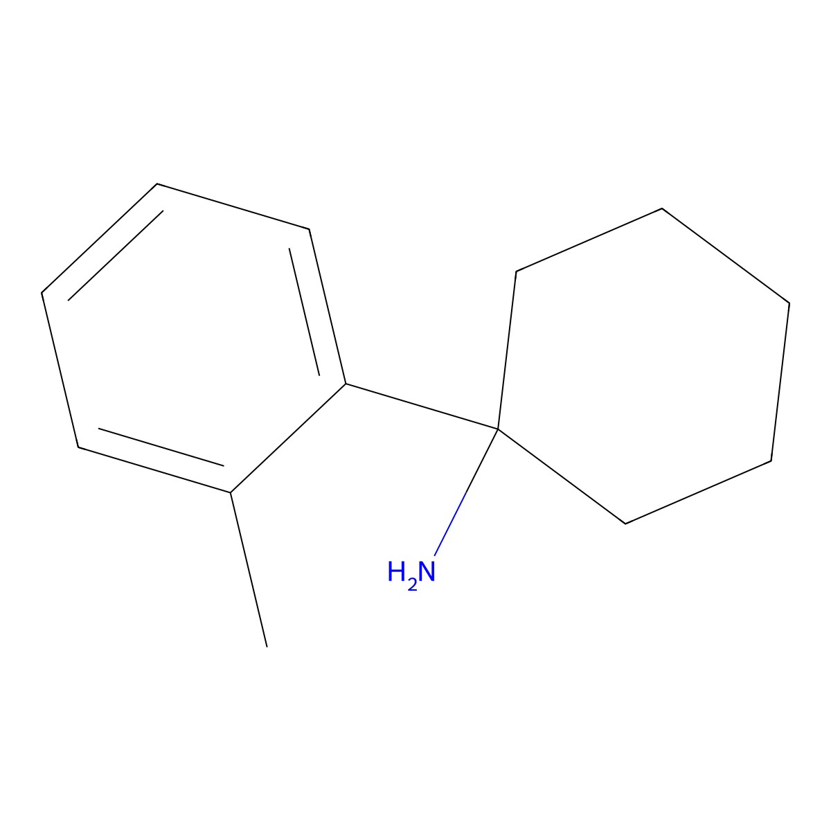1-(2-Methylphenyl)cyclohexan-1-amine molecular structure, CAS 118560-04-6
