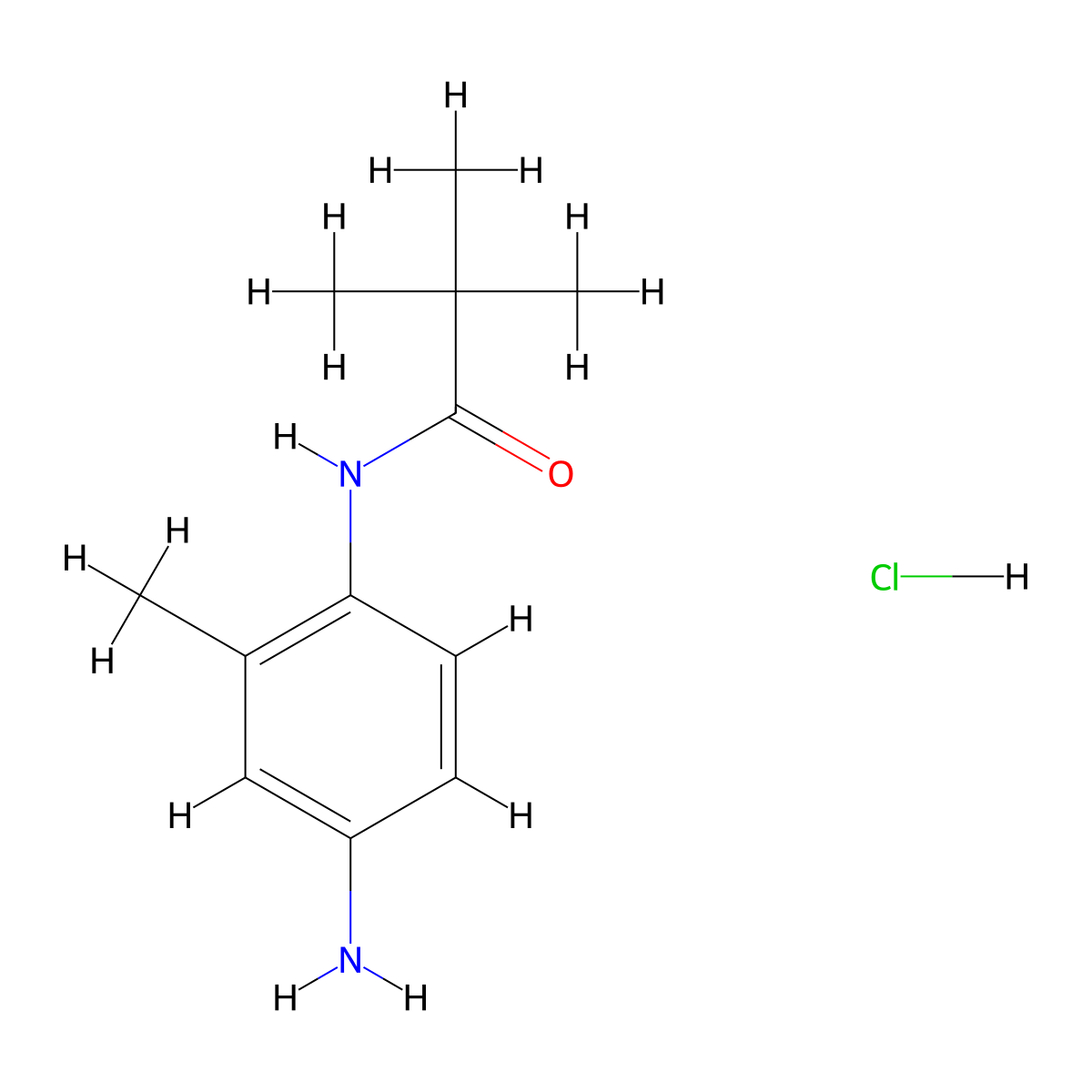 N-(4-Amino-2-methylphenyl)-2,2-dimethylpropanamide hydrochloride molecular structure, CAS 1185672-87-0