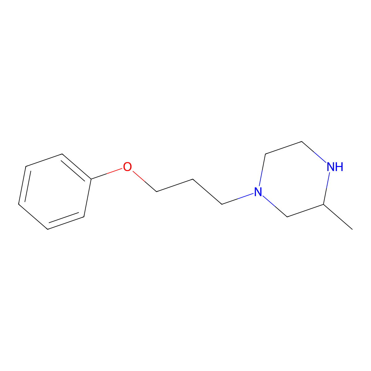 3-Methyl-1-(3-phenoxypropyl)piperazine molecular structure, CAS 1185681-85-9