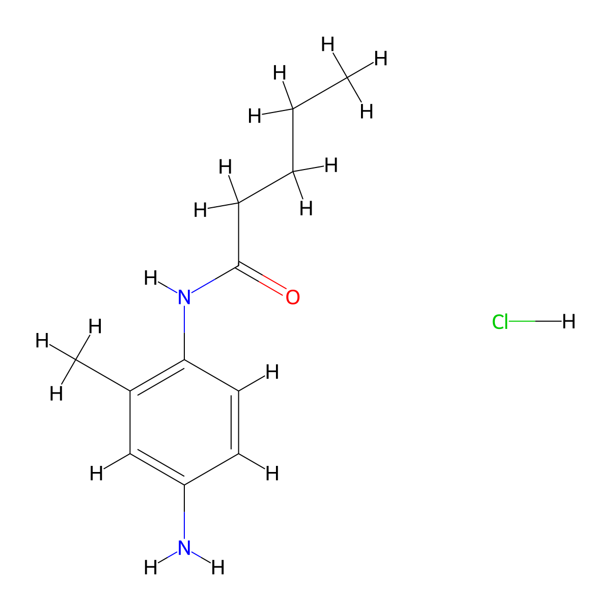 N-(4-Amino-2-methylphenyl)pentanamide hydrochloride molecular structure, CAS 1185703-31-4