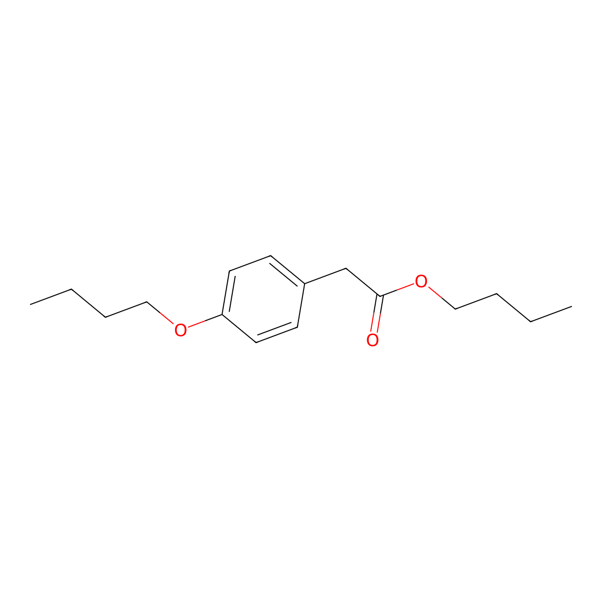 Butyl 2-(4-butoxyphenyl)acetate molecular structure, CAS 1185726-73-1