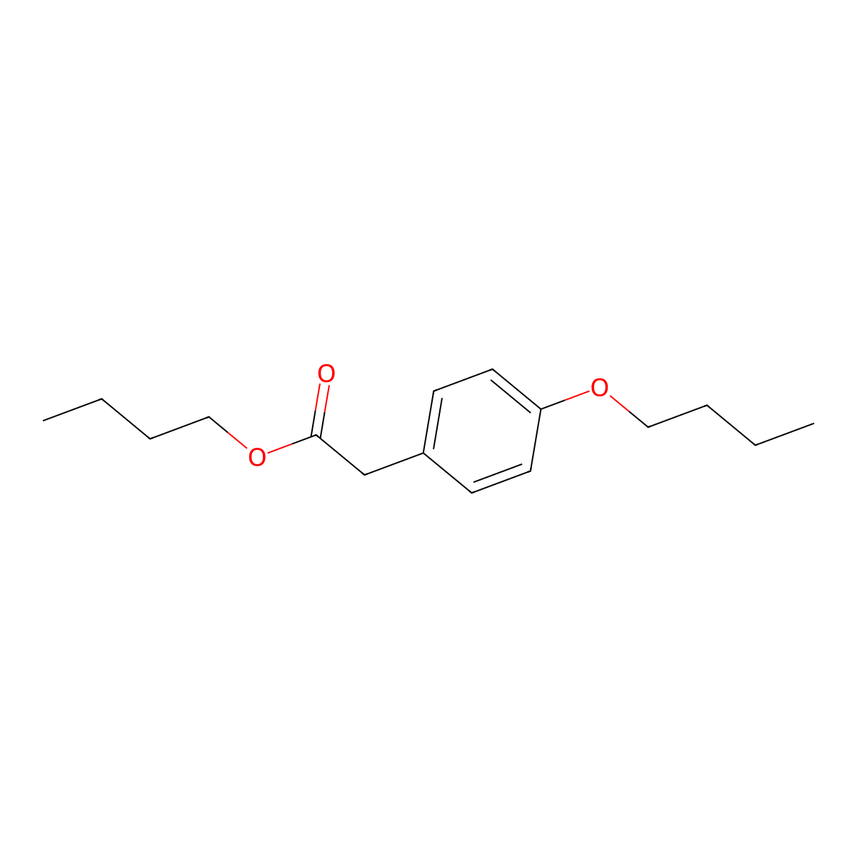 Butyl 2-(4-butoxyphenyl)acetate molecular structure, CAS 1185726-73-1