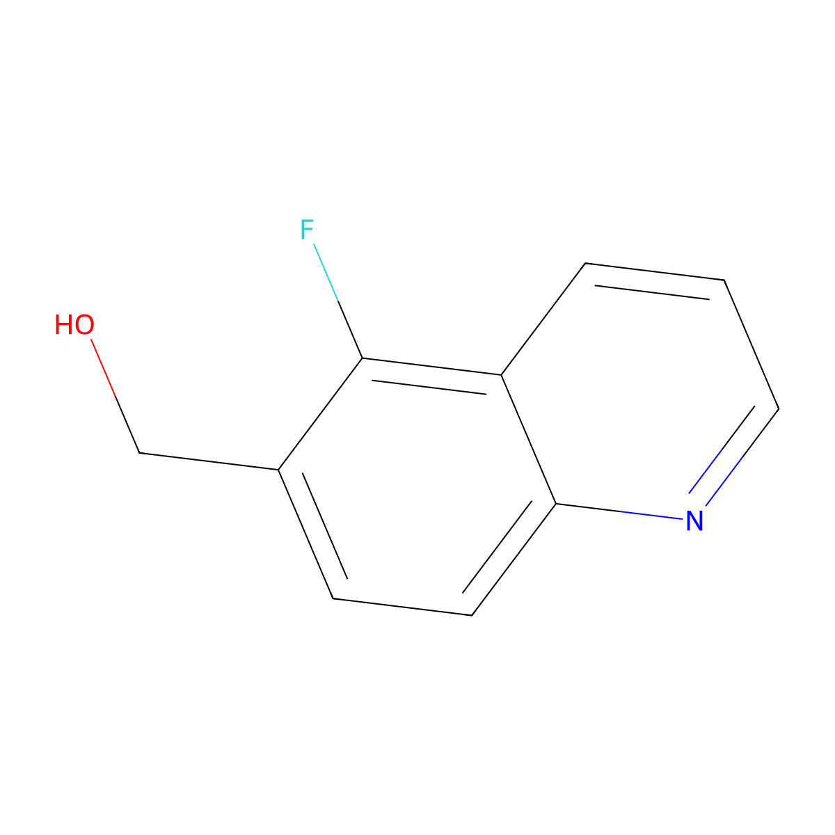(5-Fluoroquinolin-6-yl)methanol molecular structure, CAS 1185766-98-6