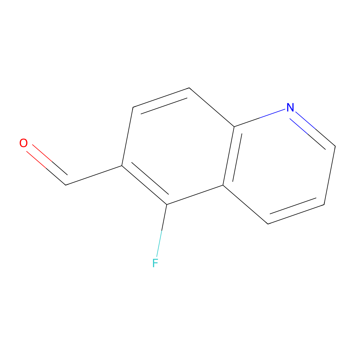 5-Fluoroquinoline-6-carbaldehyde molecular structure, CAS 1185768-17-5