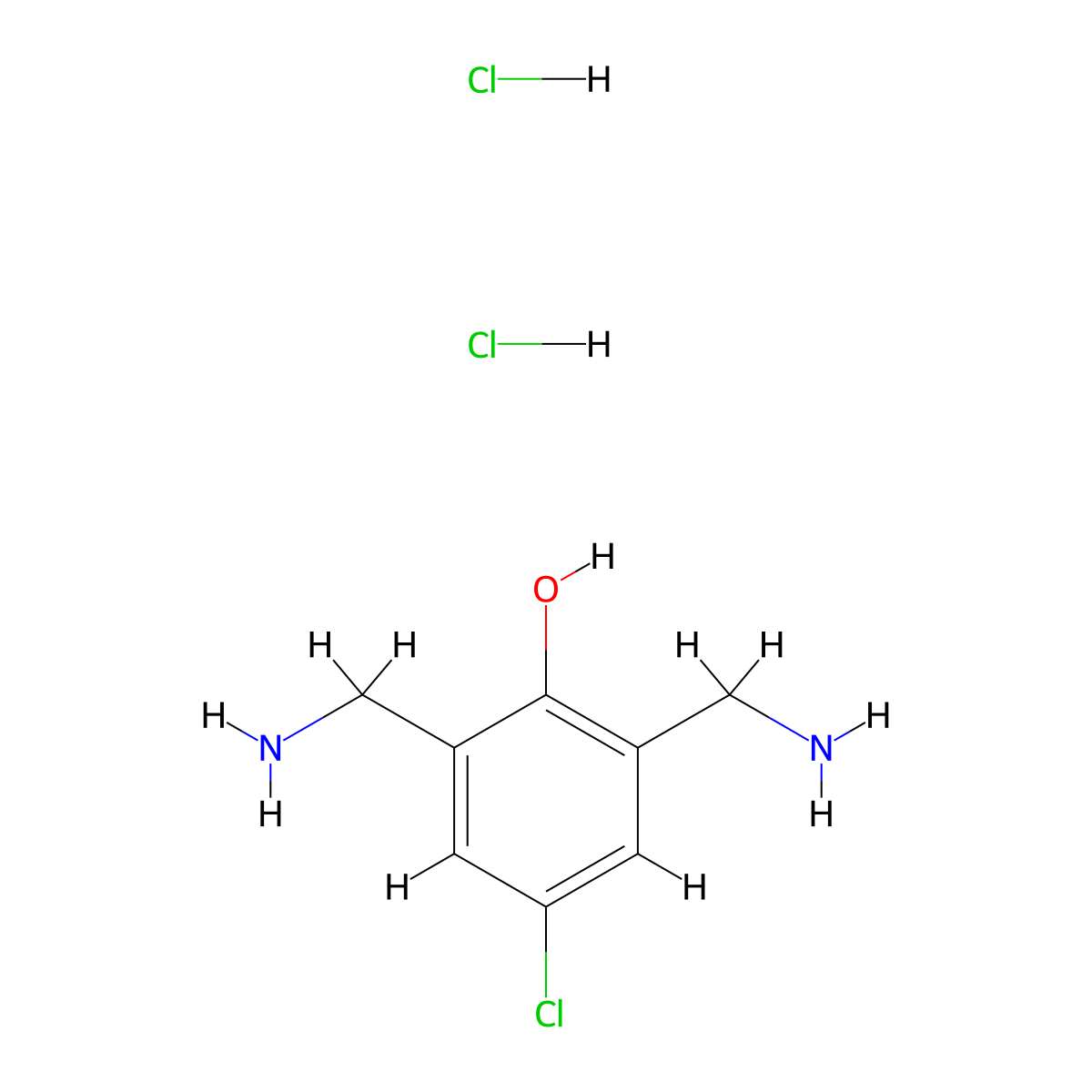 2,6-bis(Aminomethyl)-4-chlorophenol dihydrochloride molecular structure, CAS 1185770-65-3