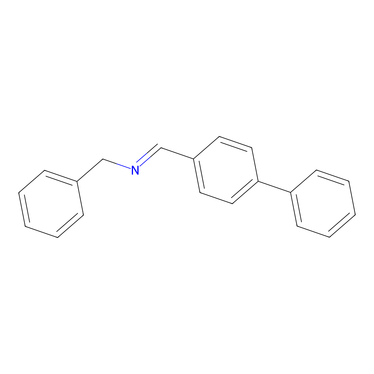 N-(4-Phenylbenzylidene)benzylamine molecular structure, CAS 118578-71-5