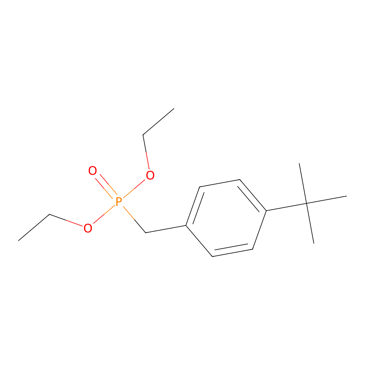 Diethyl [(4-tert-butylphenyl)methyl]phosphonate molecular structure, CAS 118578-89-5